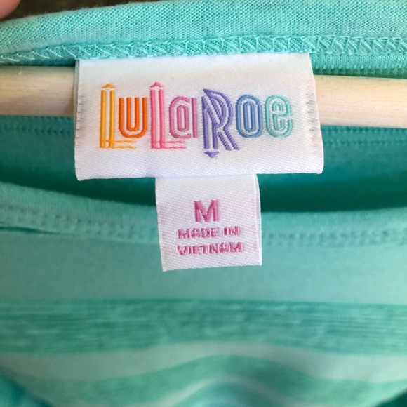 Hard to Find Mint Green Ruffle Pintuck Stripe Carly - Picture 4 of 8